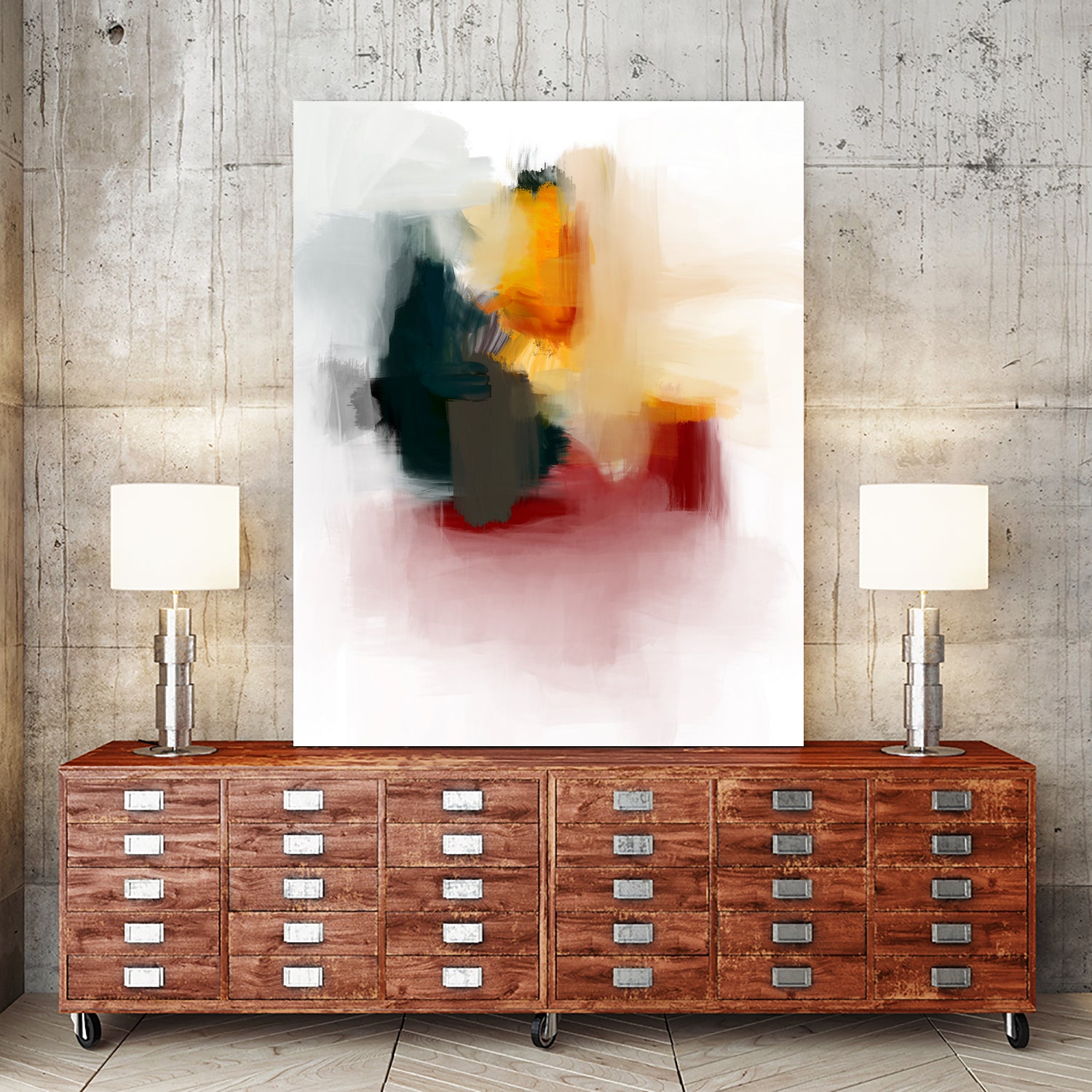 Colors & Colors by Art Tonial on GIANT ART - red