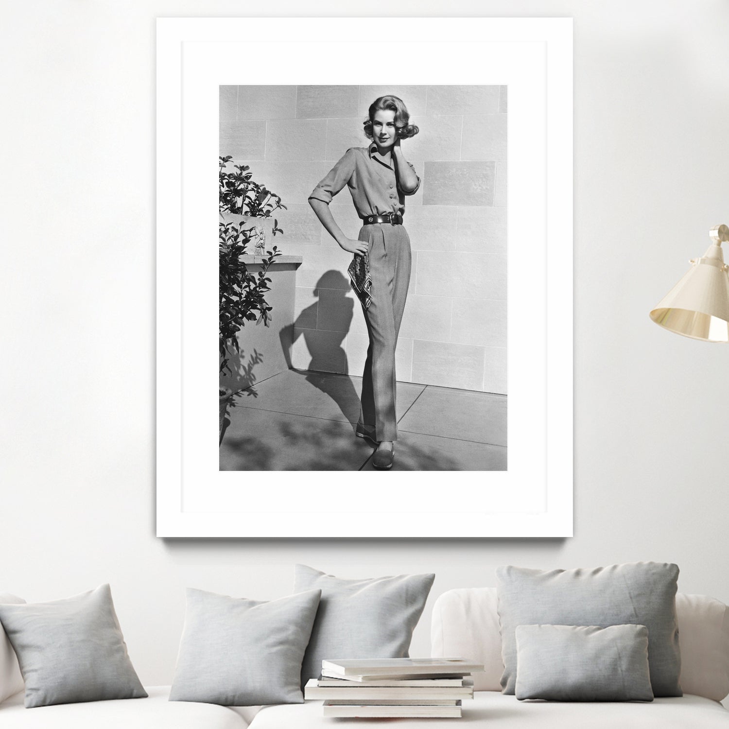 Grace Kelly (b/w photo) by BridgemanArt on GIANT ART - black and white actress