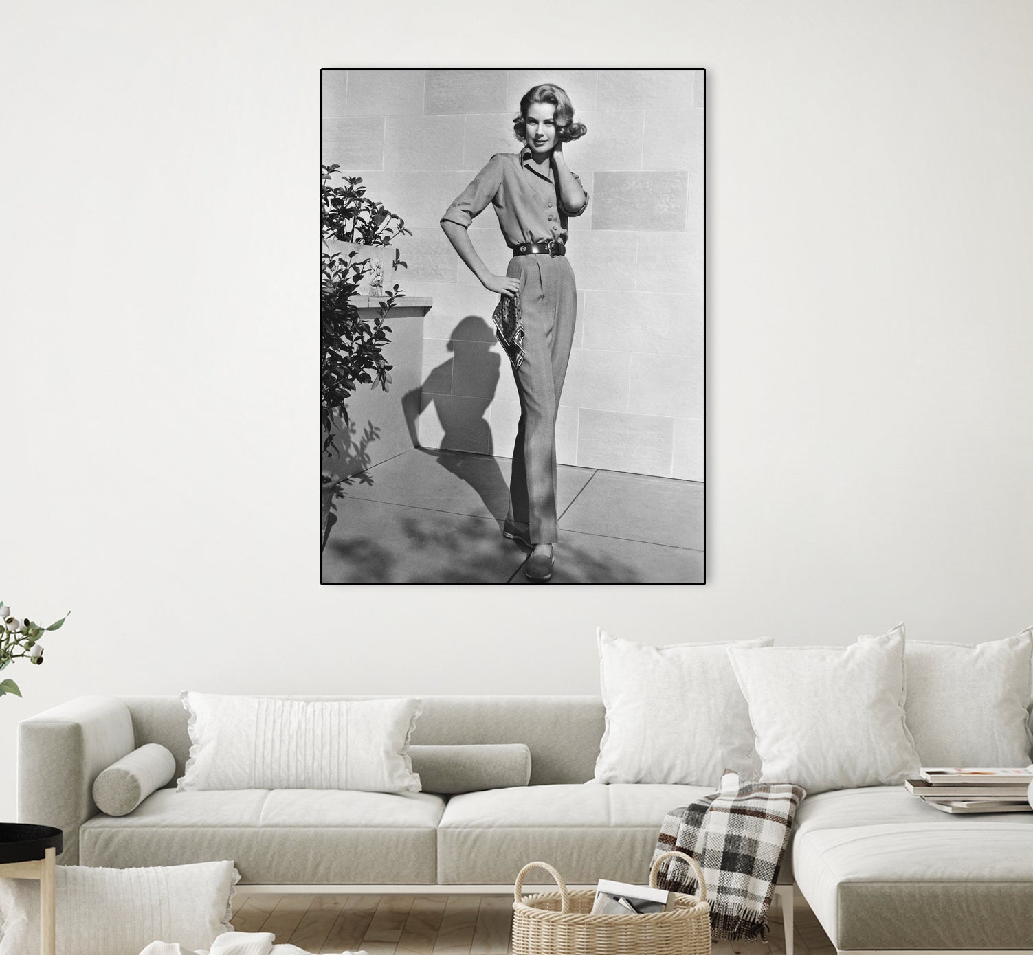 Grace Kelly (b/w photo) by BridgemanArt on GIANT ART - black and white actress