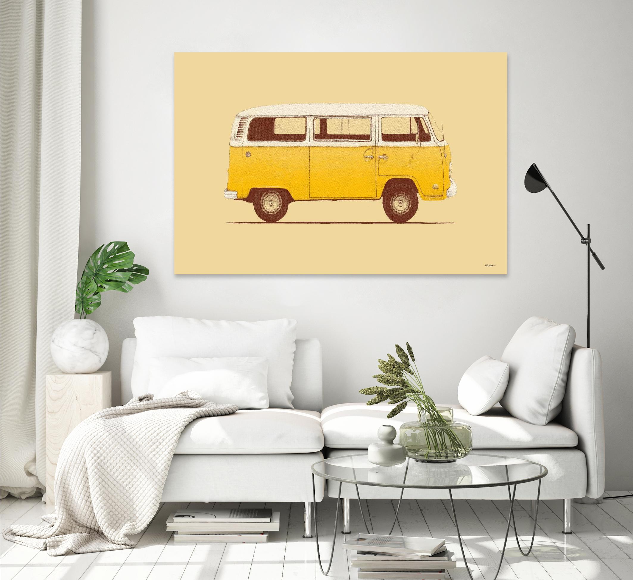 Yellow Van by Florent Bodart on GIANT ART