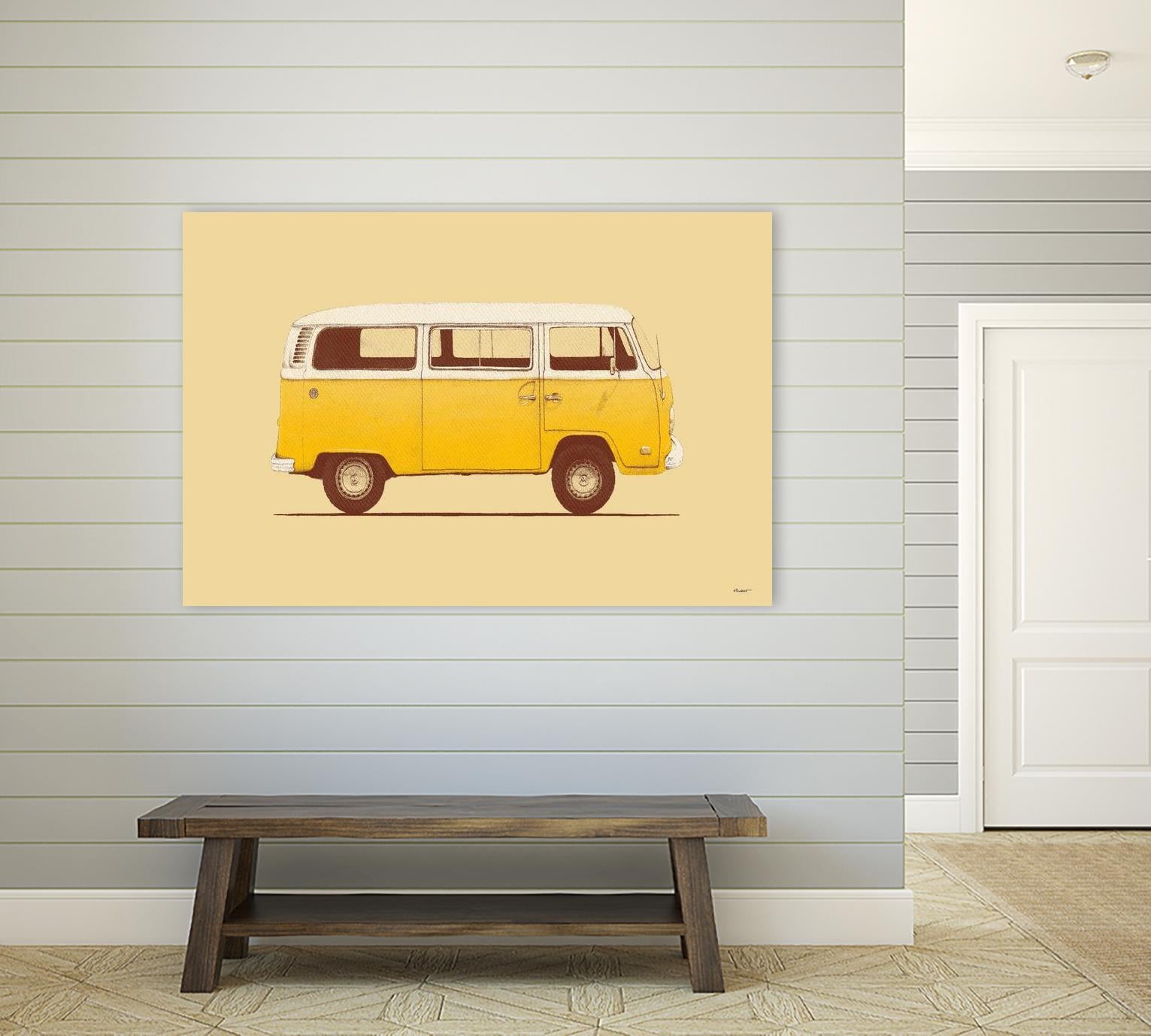 Yellow Van by Florent Bodart on GIANT ART
