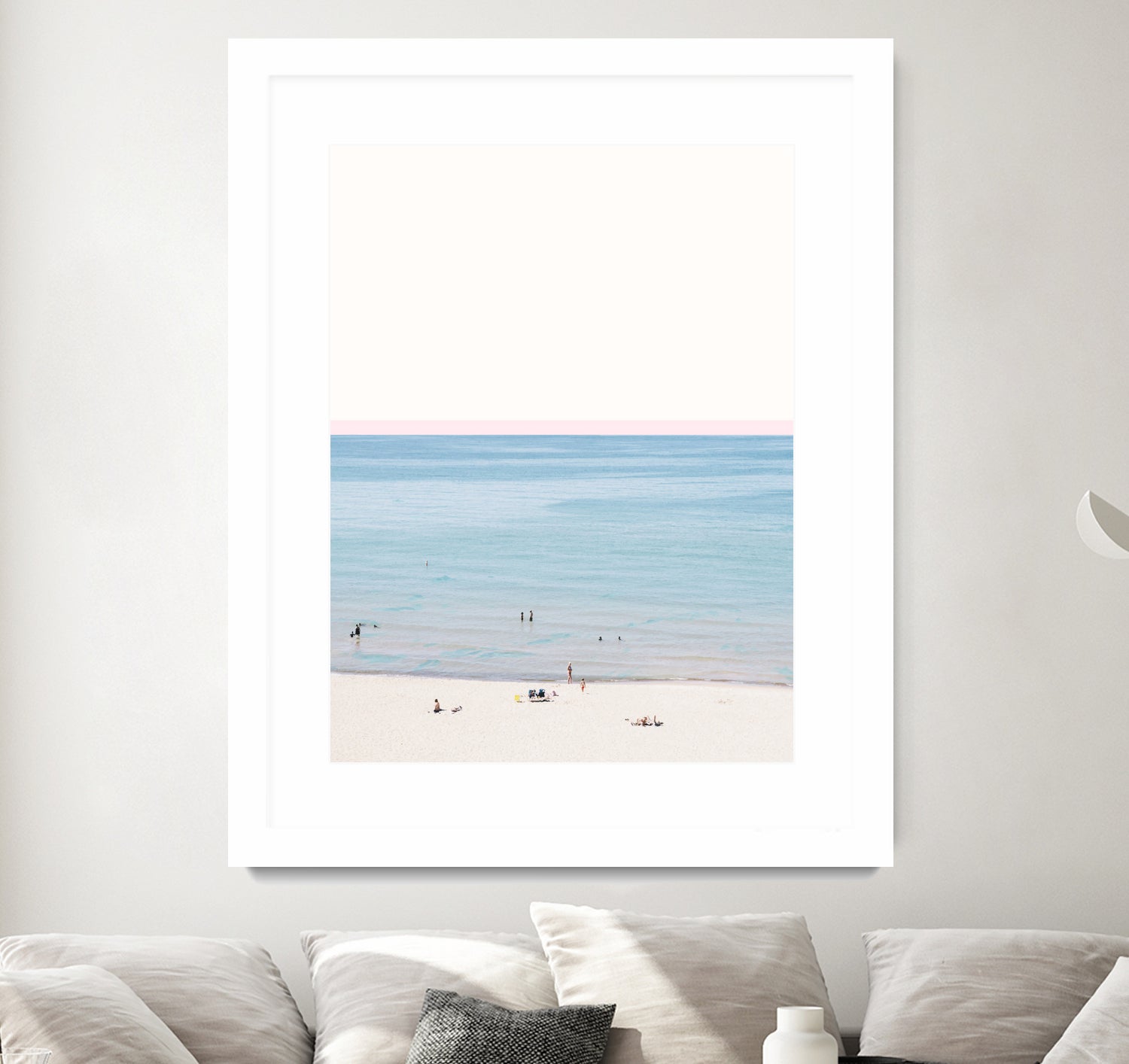A day at the beach by 83 oranges on GIANT ART - blue coastal beach