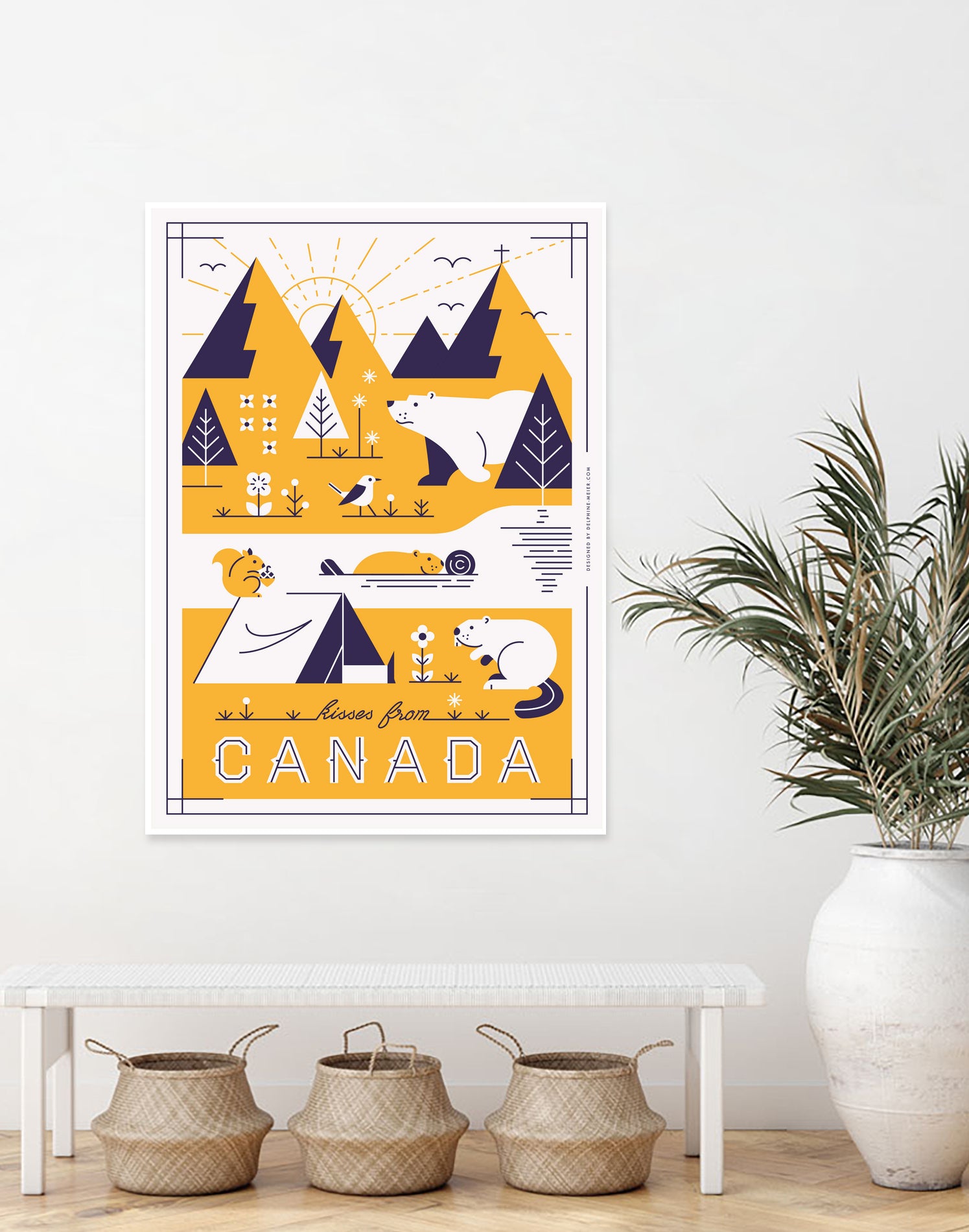 Kisses from Canada by Delphine Meier on GIANT ART