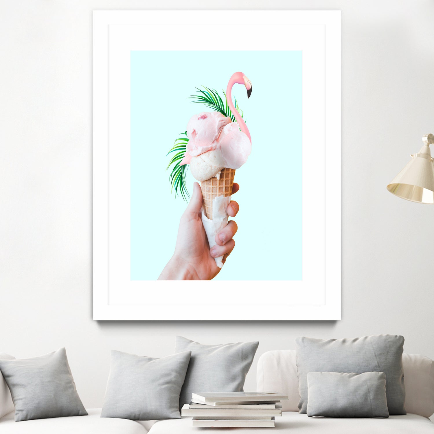Tropical Ice Cream by 83 oranges on GIANT ART - pink digital