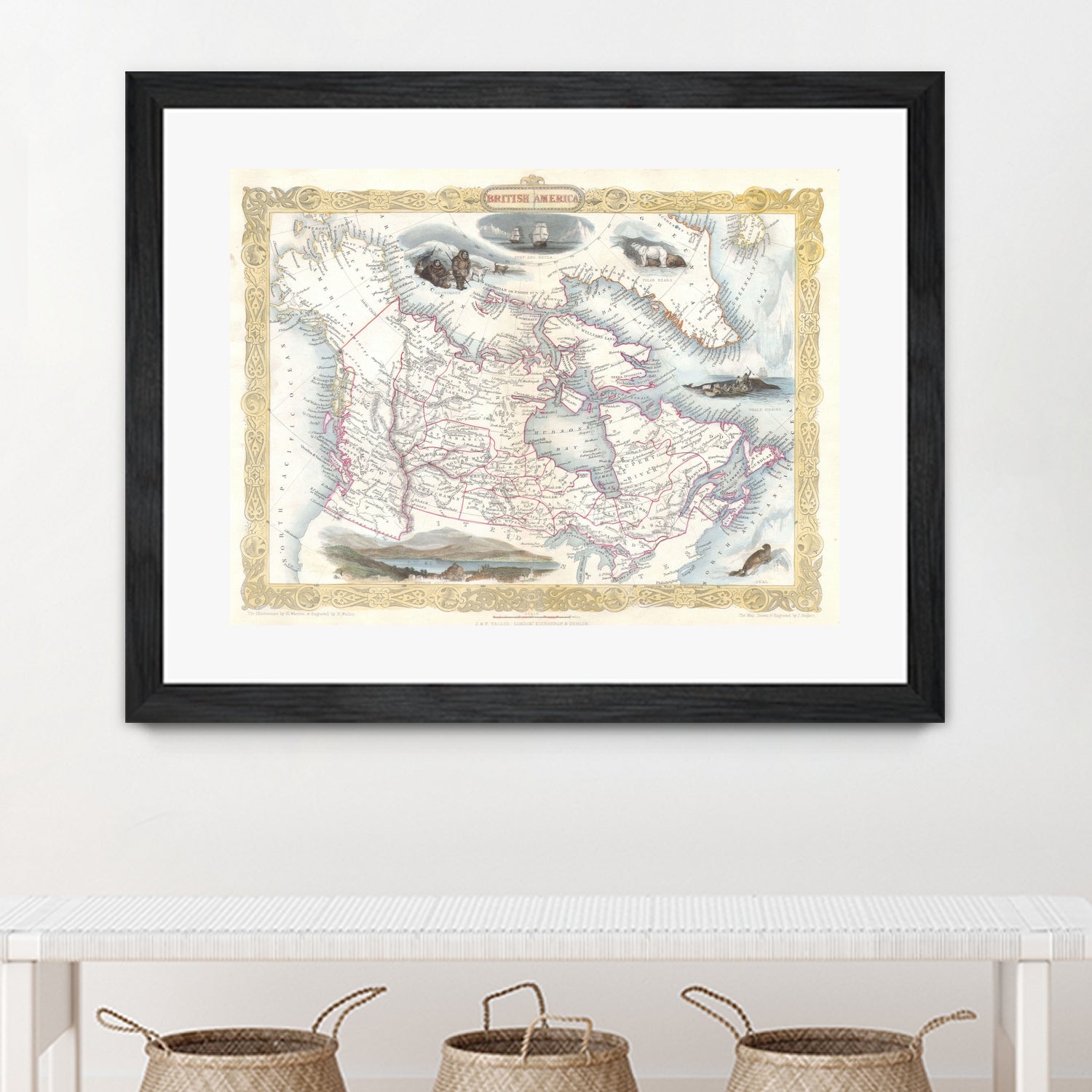 Vintage Map of Canada by Adam Shaw on GIANT ART