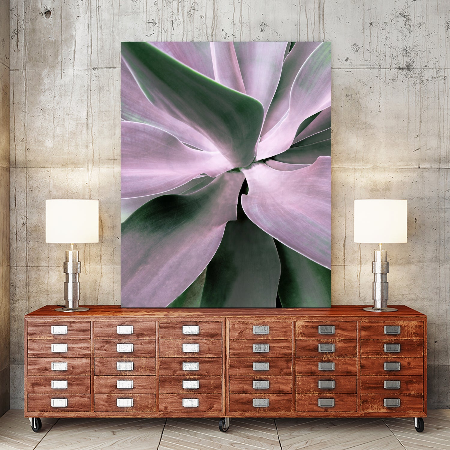 Agave by Caterina Lo Cicero on GIANT ART - pink pink
