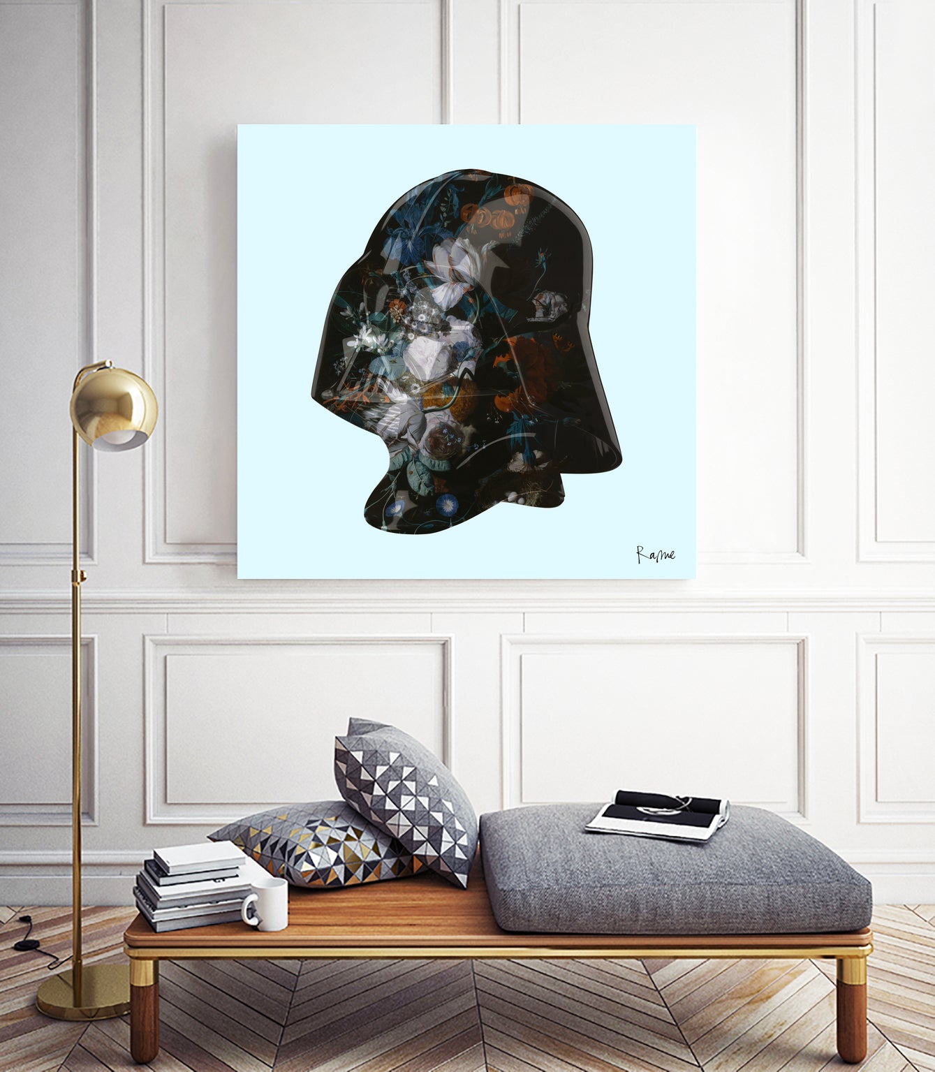 Floral Darth by Caterina Lo Cicero  on GIANT ART