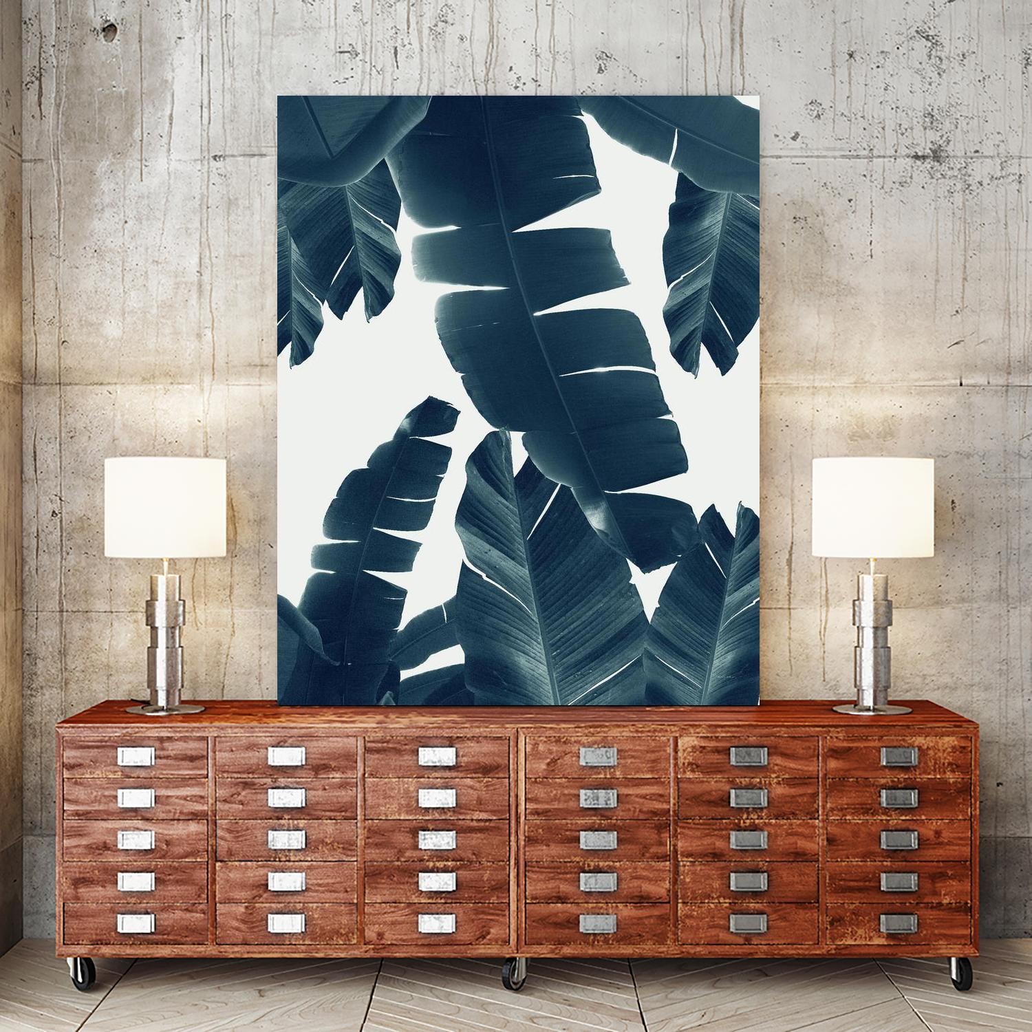 Banana Leaves Green Blue Vibes #2 #tropical #decor #art by Anita's & Bella's Art on GIANT ART