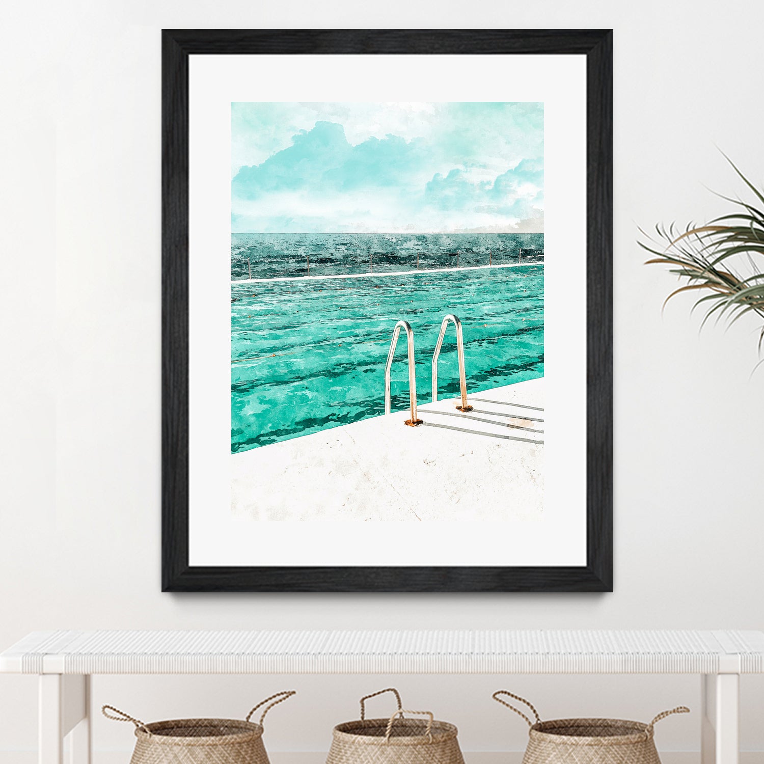 Break Away  by 83  Oranges on GIANT ART - bleu digital pool