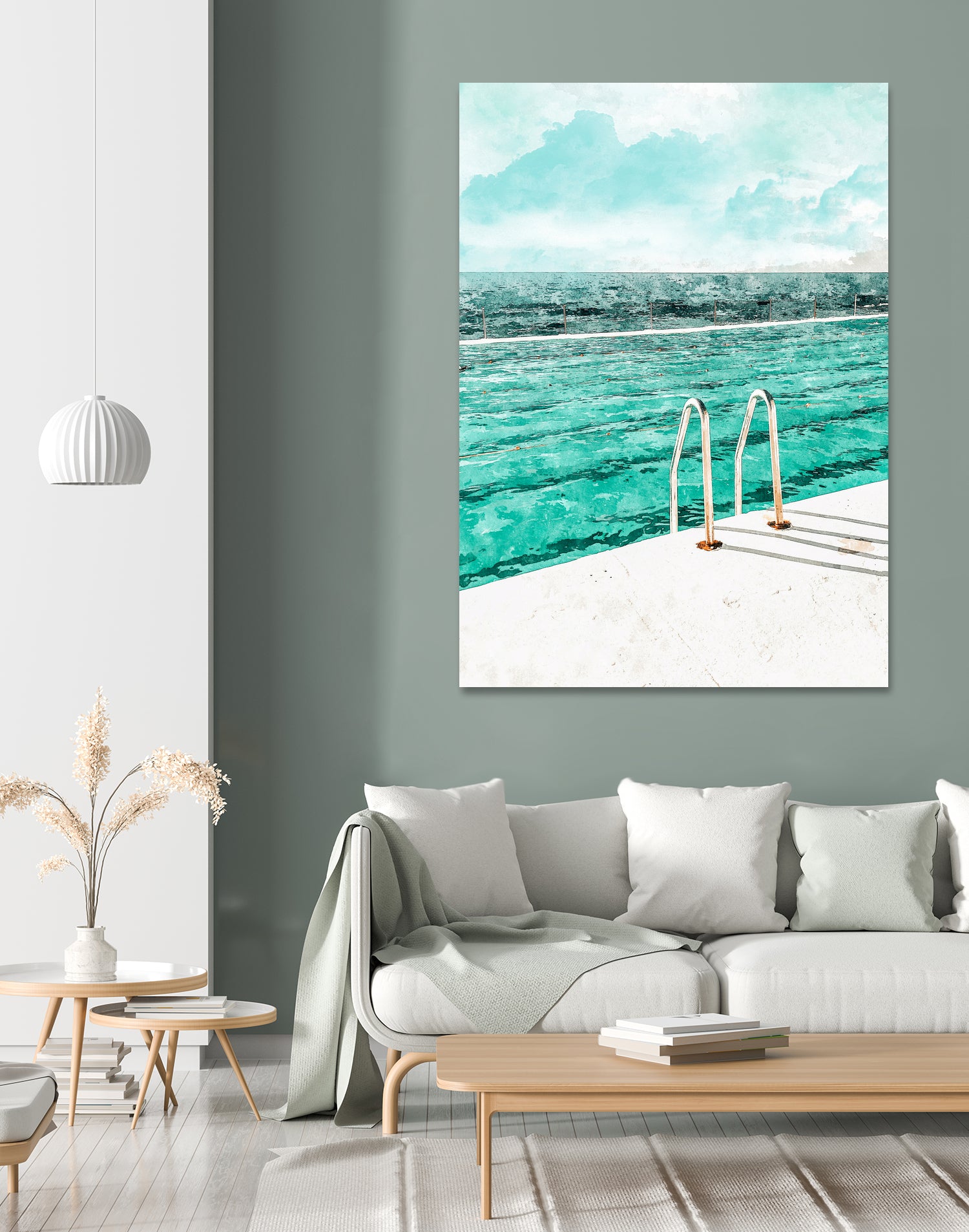 Break Away  by 83  Oranges on GIANT ART - bleu digital pool