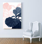 Blush Blue Fiddle Leaf Dream #1 #tropical #decor #art by Anita's & Bella's Art on GIANT ART