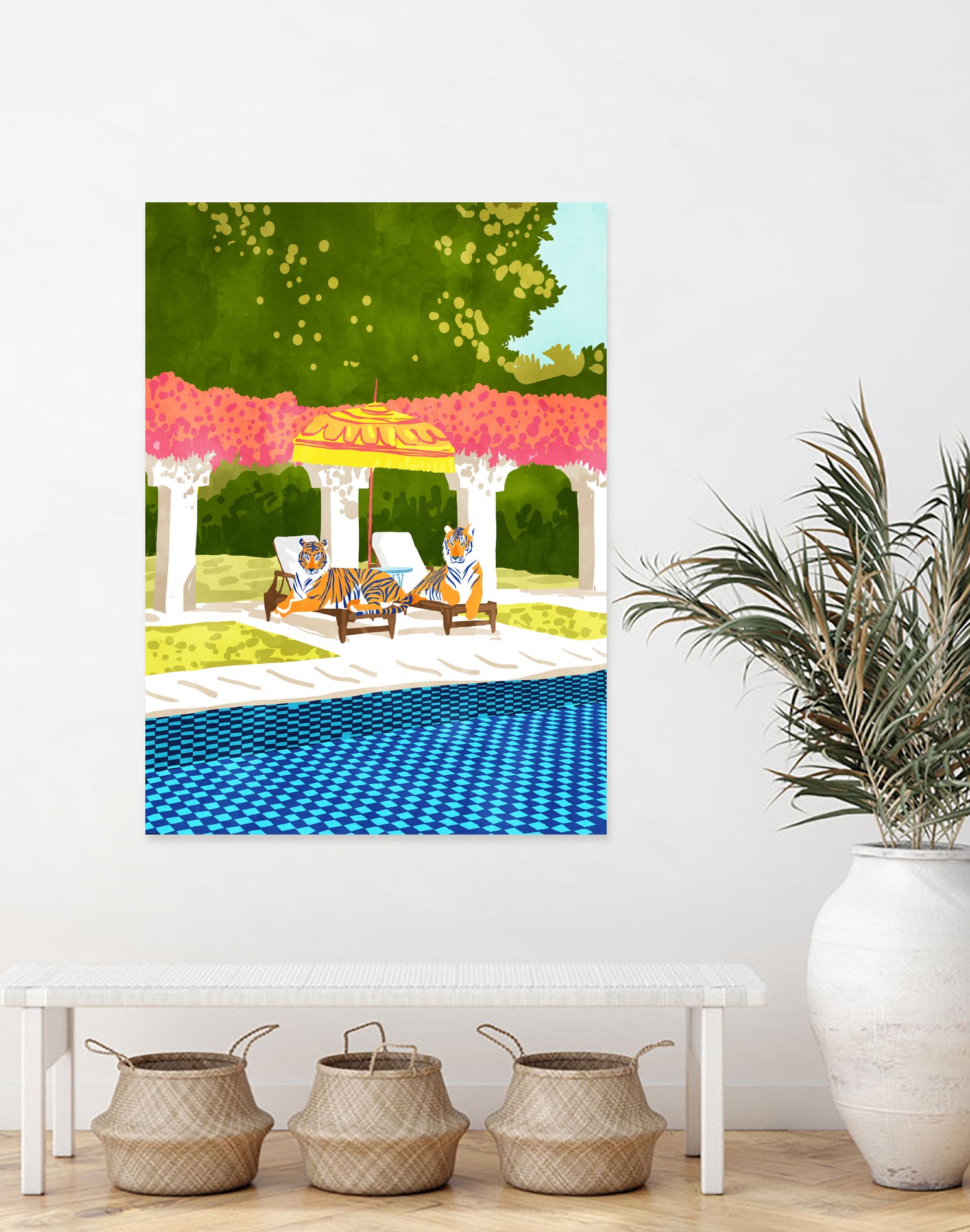 Tiger Vacay by 83 Oranges on GIANT ART - orange digital