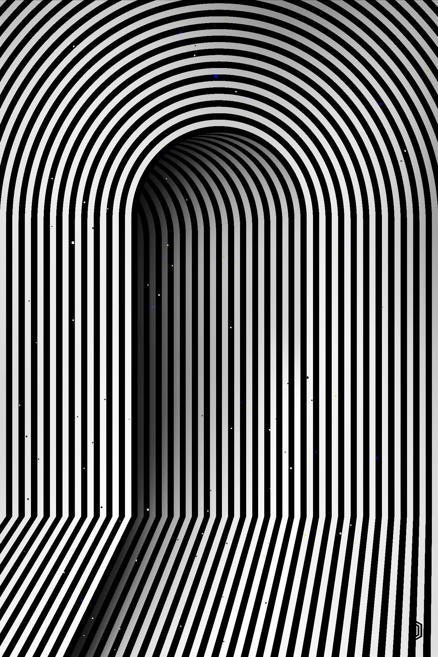 Hidden door by Divin Creador on GIANT ART - white black & white
