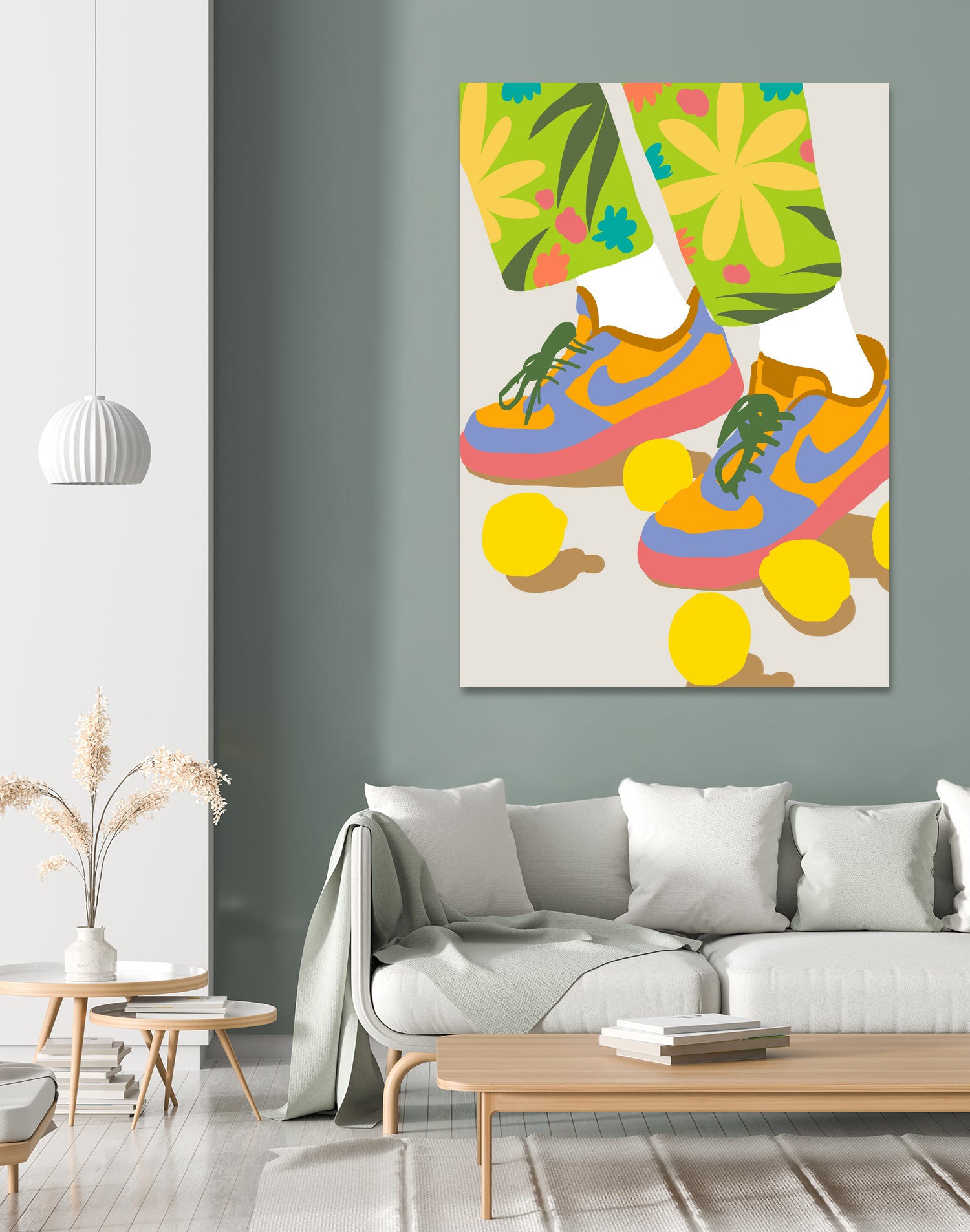 Easy Peasy Lemon Squeezy by 83 oranges on GIANT ART - orange digital rollerskates