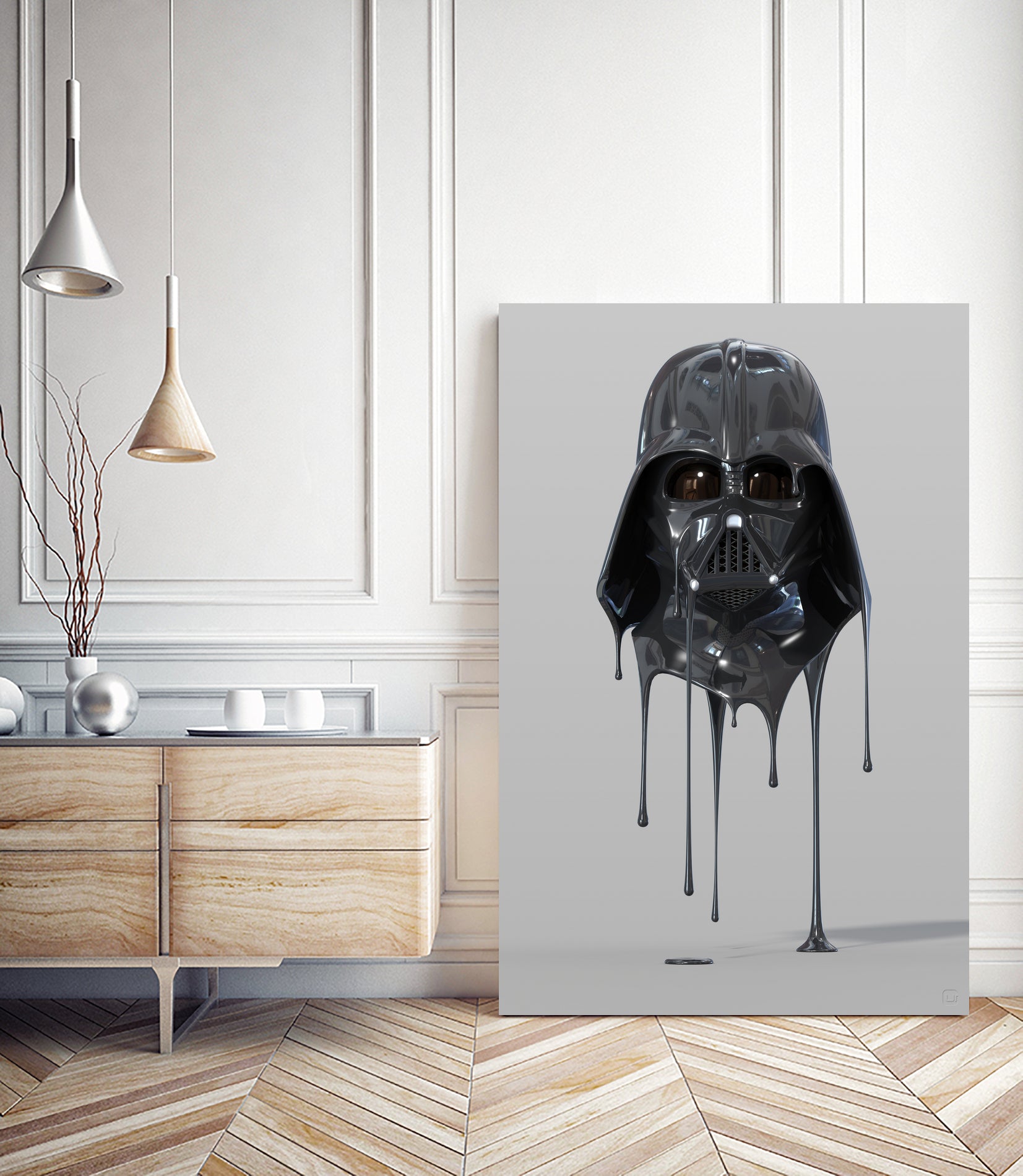 Darth Vader Melting by Urbano Rodriguez on GIANT ART - black 3d art