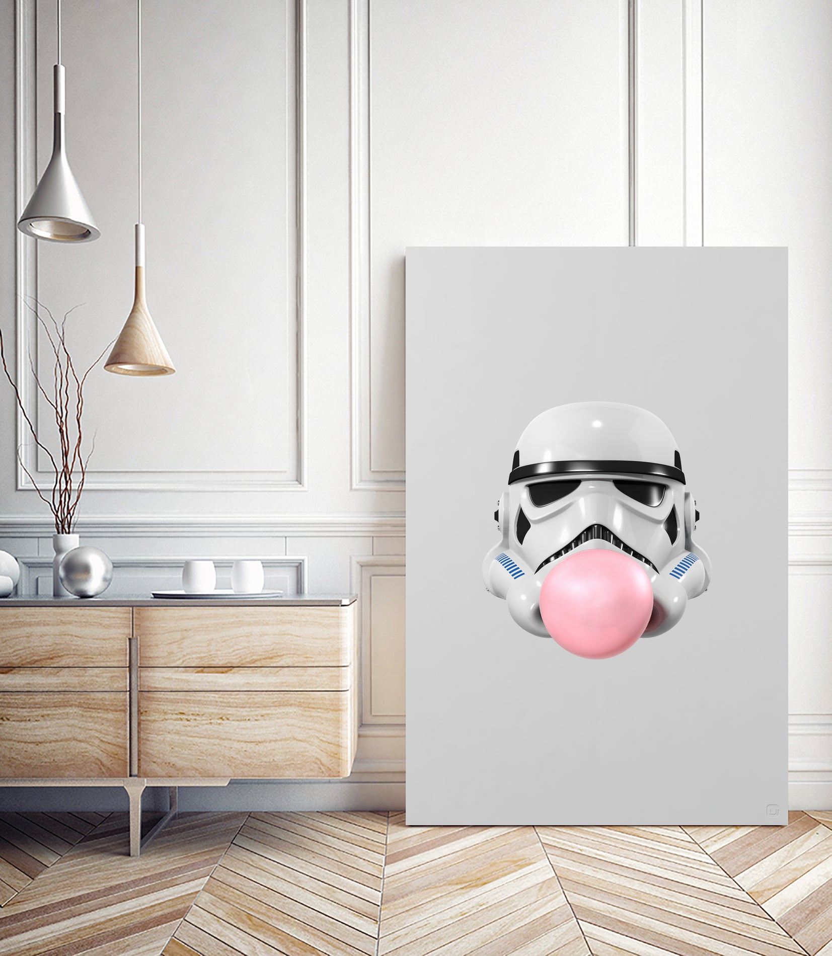 Stormtrooper Bubblegum by Urbano Rodriguez on GIANT ART - white 3d art