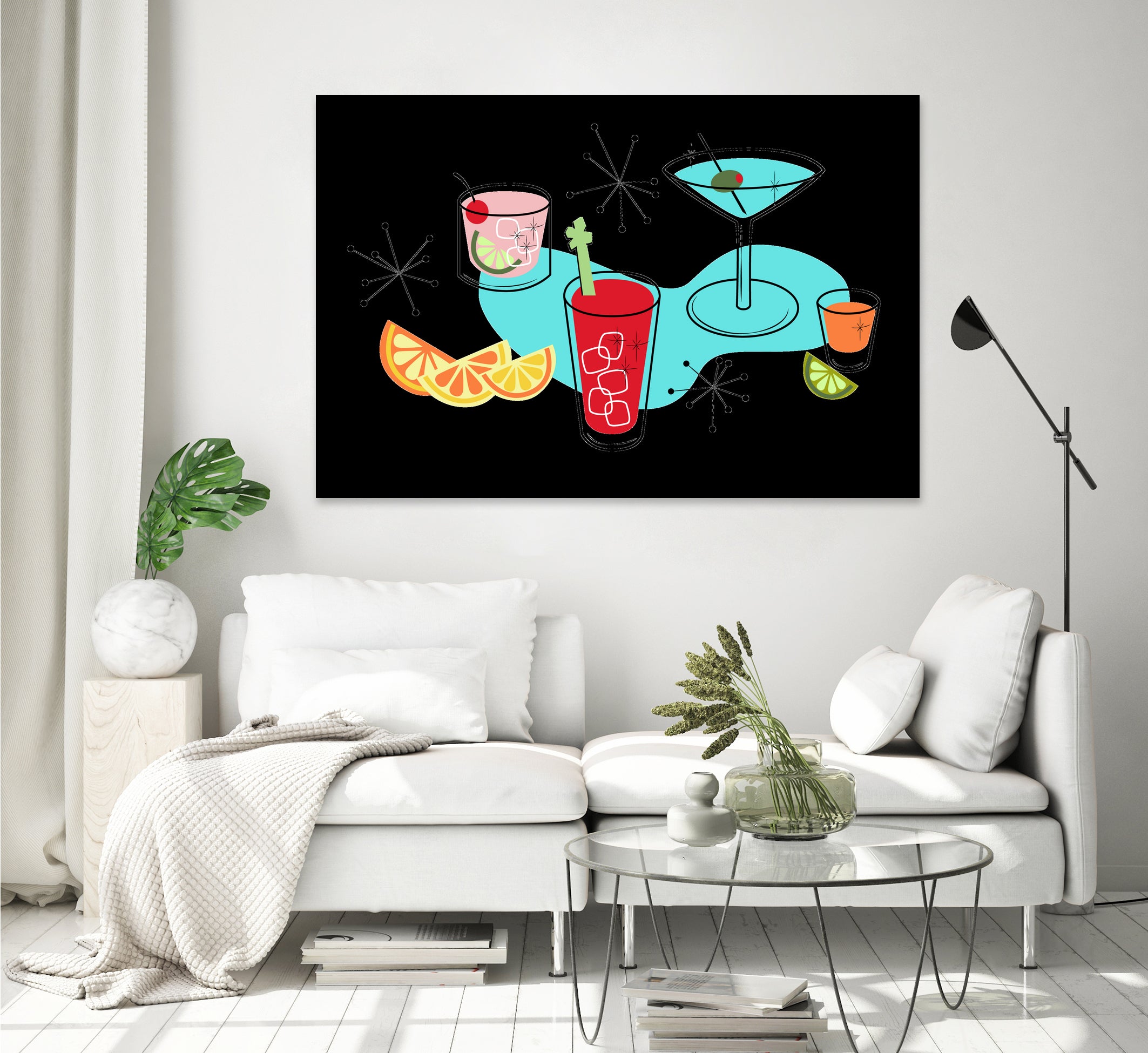 Cabo Cocktails by AMY MAXWELL on GIANT ART - red digital drawing