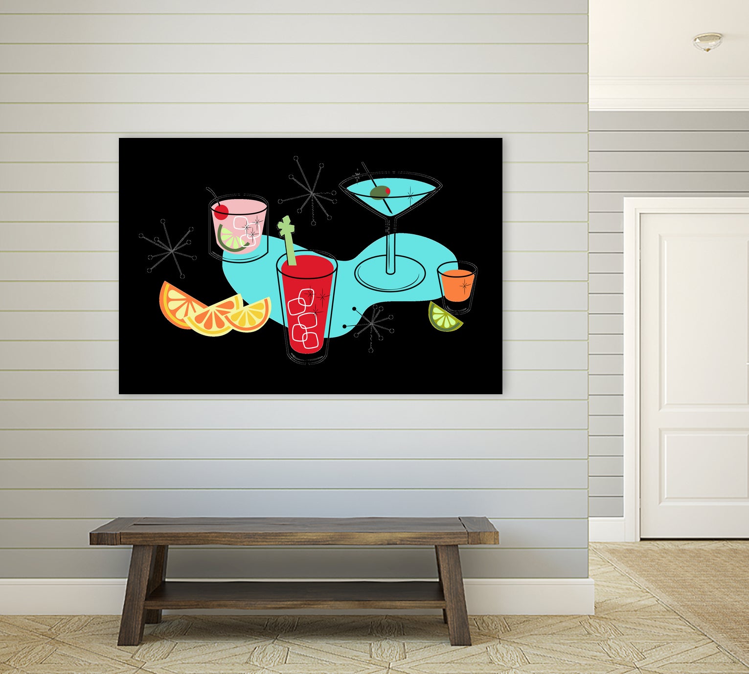 Cabo Cocktails by AMY MAXWELL on GIANT ART - red digital drawing