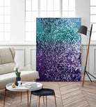 Aqua Purple Ombre Glitter #1 #decor #art by Anita & Bella Jantz on GIANT ART - blue photo manipulation
