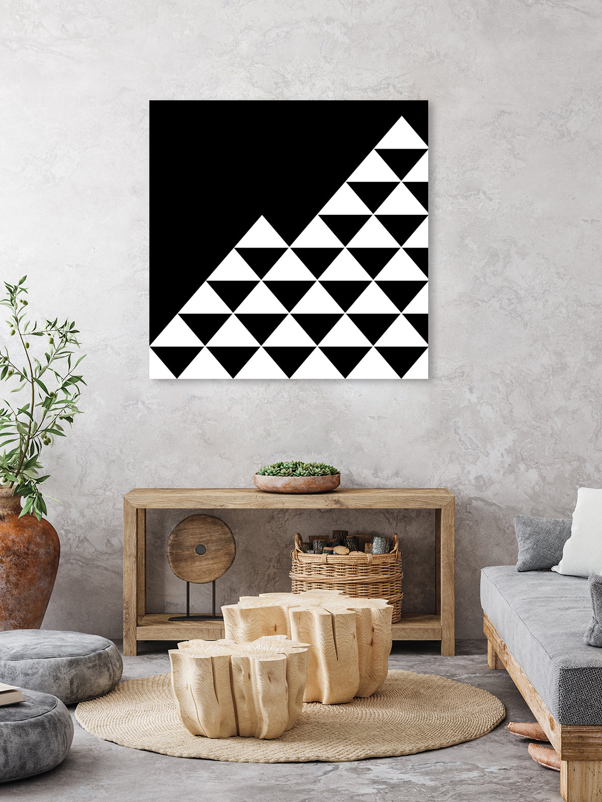 Abstract geometric pattern - black and white. by Keren Shiker on GIANT ART - black digital painting