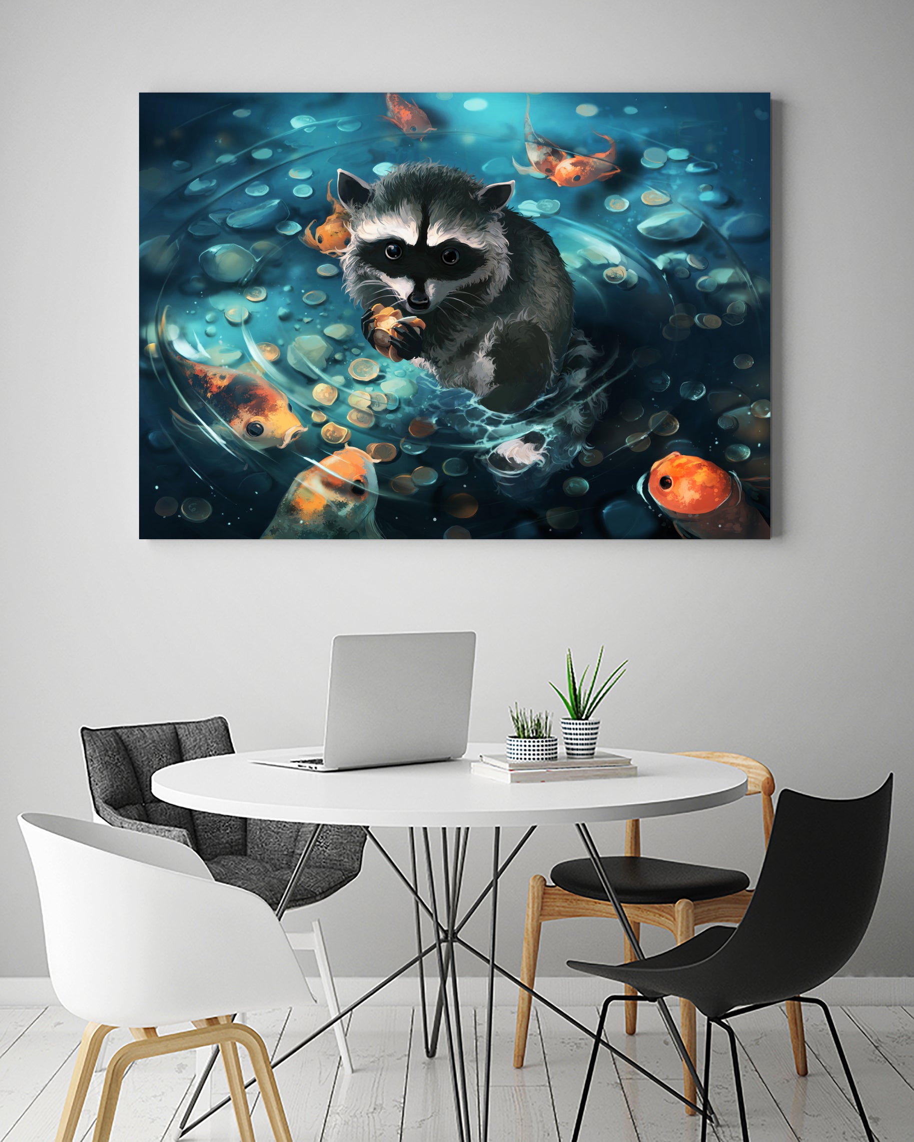 The seven deadly sins : GREED by Cyril Rolando on GIANT ART - blue digital painting