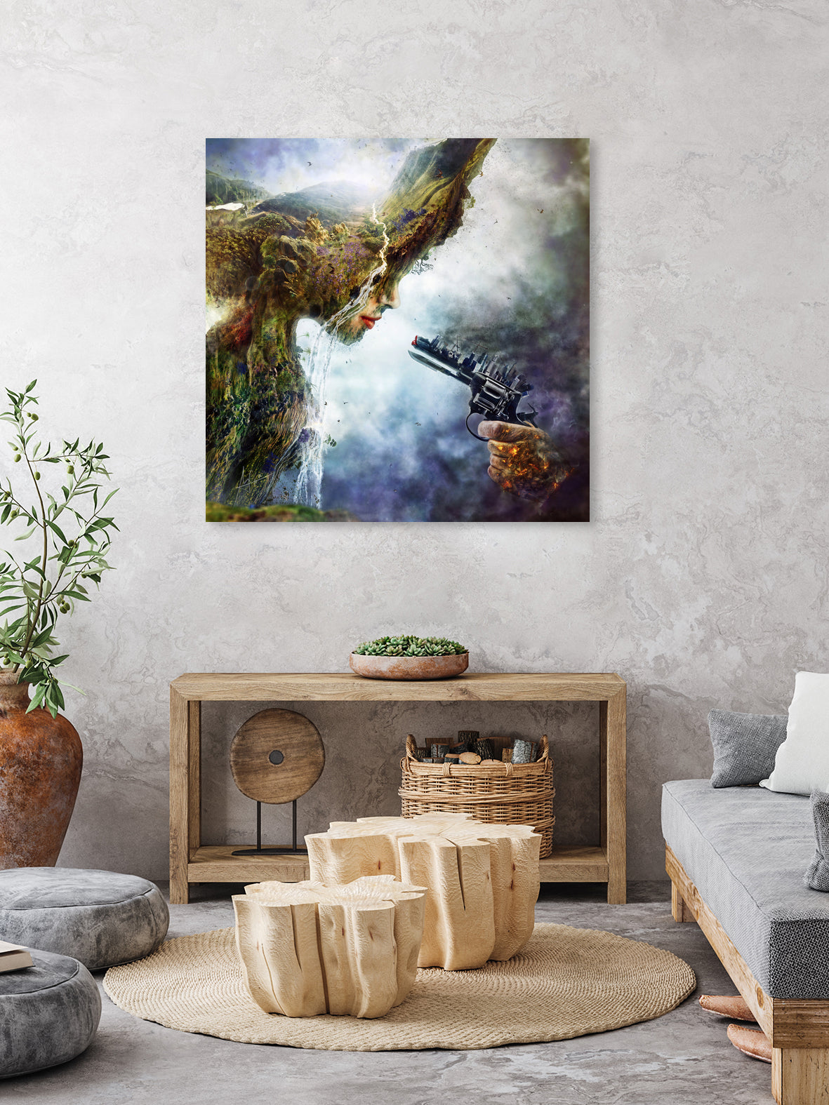 Betrayal by Mario Sánchez Nevado on GIANT ART - green photo illustration