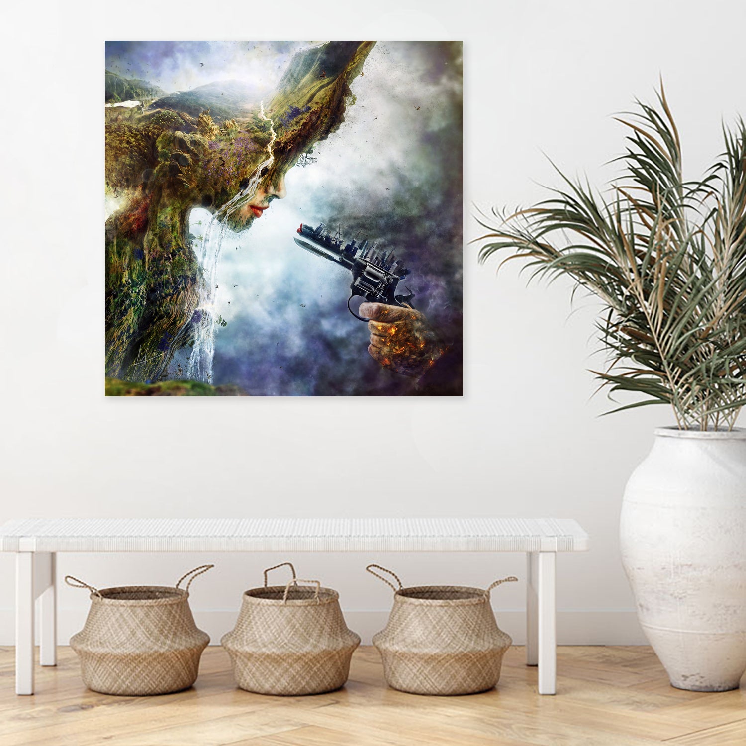 Betrayal by Mario Sánchez Nevado on GIANT ART - green photo illustration