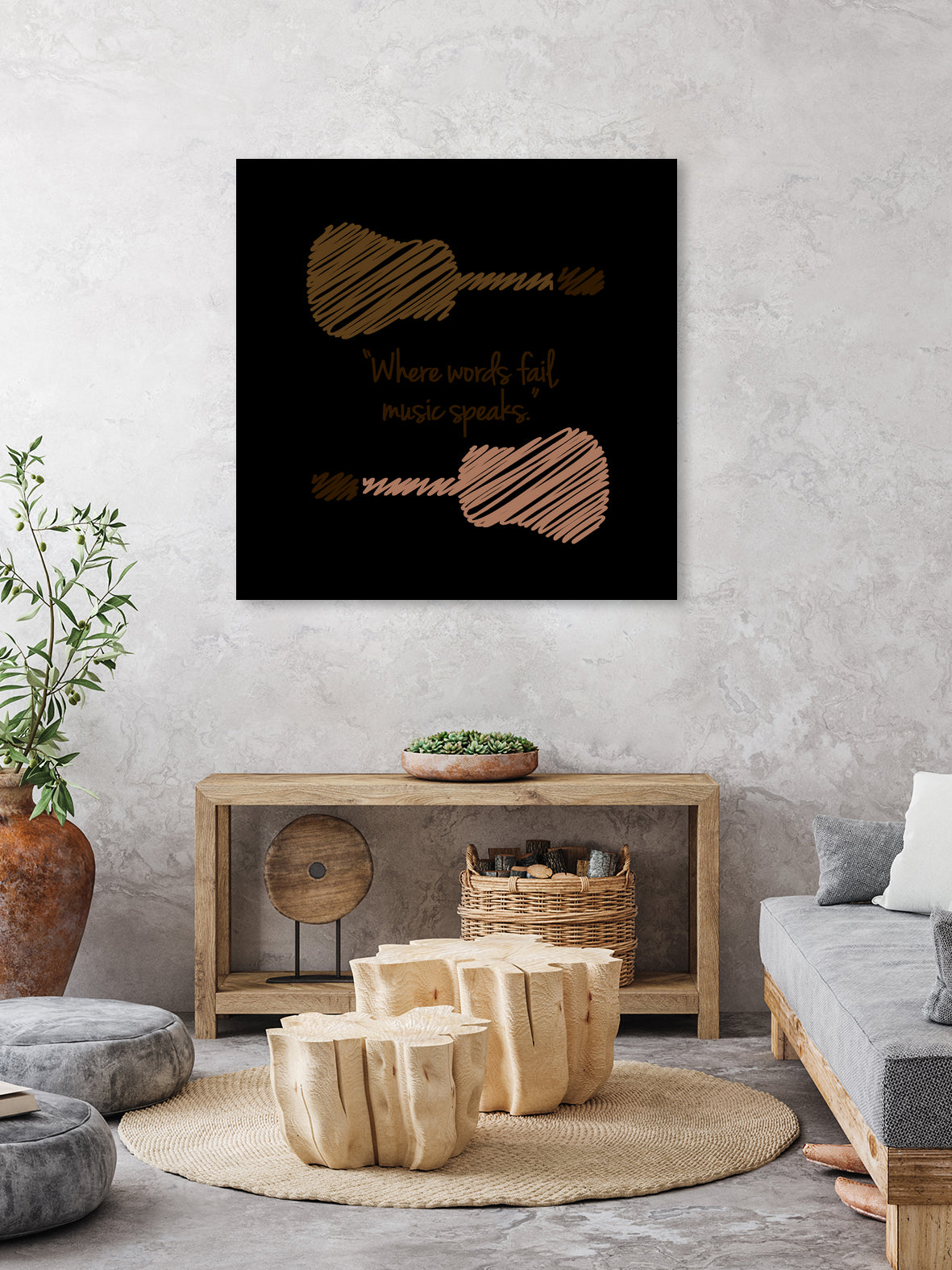 Where words fail, music speaks by Hans christian Andersen by Shawlin Mohd on GIANT ART - brown digital drawing