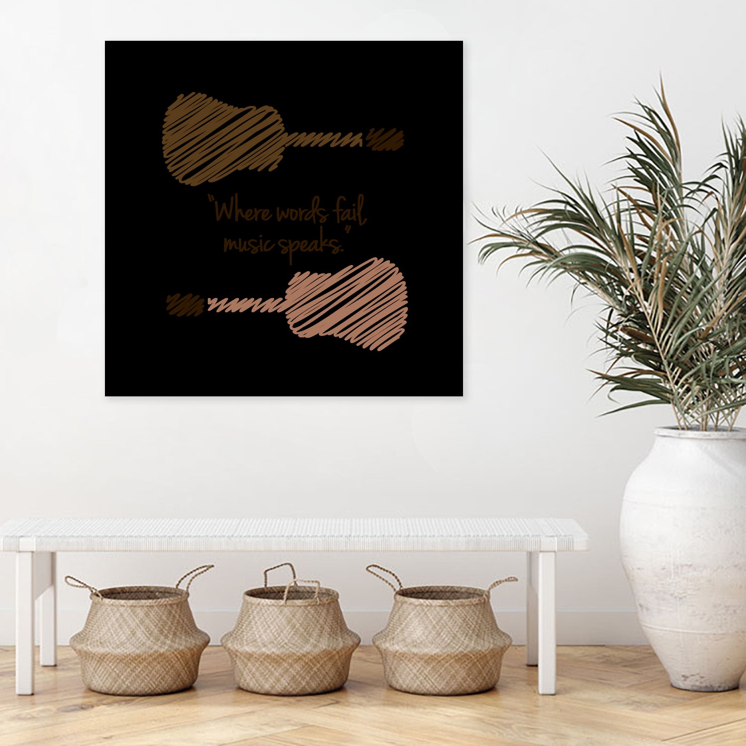 Where words fail, music speaks by Hans christian Andersen by Shawlin Mohd on GIANT ART - brown digital drawing