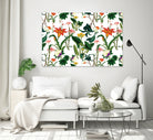 vintage floral  white by susana costa on GIANT ART - yellow photo manipulation