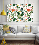 vintage floral  white by susana costa on GIANT ART - yellow photo manipulation