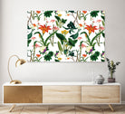 vintage floral  white by susana costa on GIANT ART - yellow photo manipulation