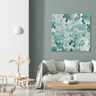 Mermaid Glitter Scales #3 #shiny #decor #art by Anita & Bella Jantz on GIANT ART - green vector illustration