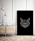 Black Pussy Cat - Color Sep by Vincent Trinidad on GIANT ART - black digital drawing