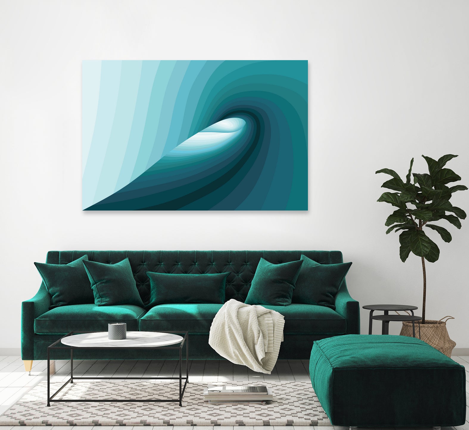 SE0301-Blue barrel by Francois Jaubert on GIANT ART - blue digital drawing