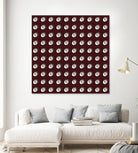 shell shape on dark burgundy bkg by Ramona Masut on GIANT ART - red digital drawing