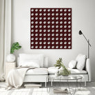 shell shape on dark burgundy bkg by Ramona Masut on GIANT ART - red digital drawing