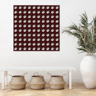 shell shape on dark burgundy bkg by Ramona Masut on GIANT ART - red digital drawing