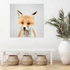 Baby Fox - Colorful by Gal Pittel on GIANT ART - orange photo illustration