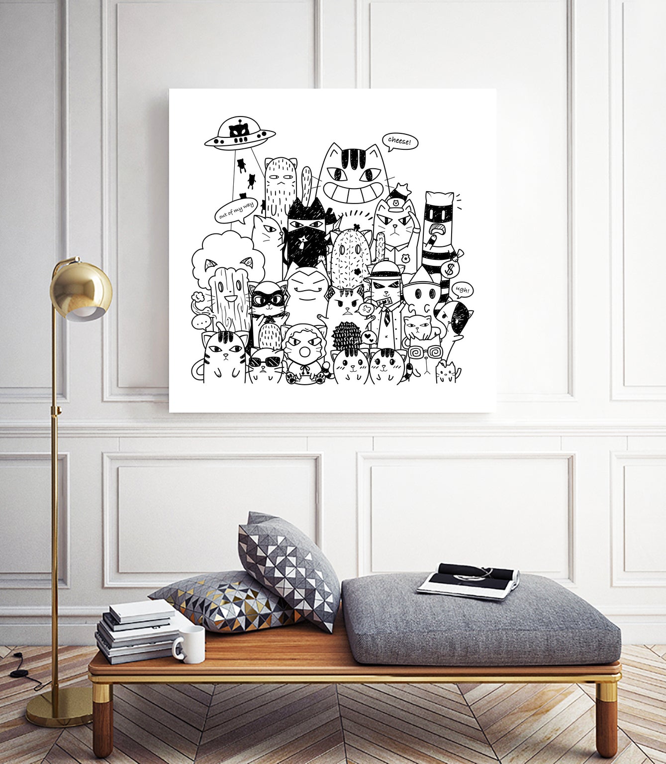 Cats Invasion by Diva Adiwijaya on GIANT ART - black character design