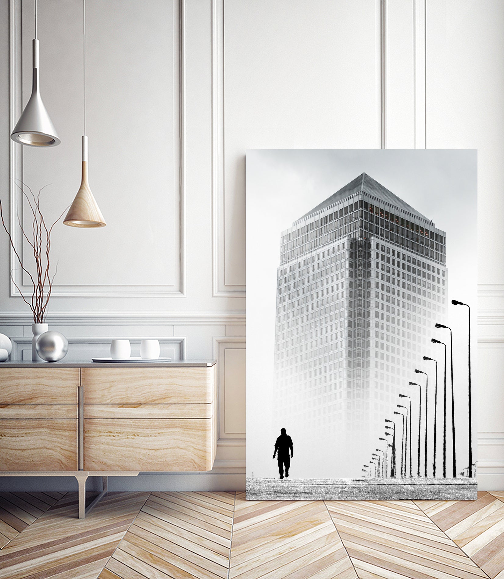 Alone In The City by GEN Z by Rigaud Mickaël on GIANT ART - gray photo illustration