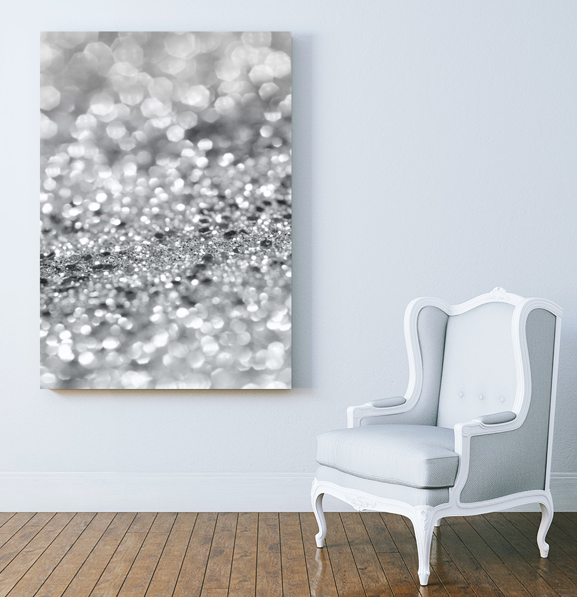 Silver Gray Lady Glitter #1 #shiny #decor #art by Anita & Bella Jantz on GIANT ART - gray photo manipulation