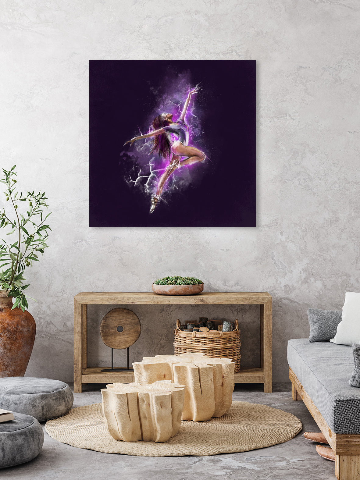 Dancer by Claudio Tosi on GIANT ART - fuchsia digital painting