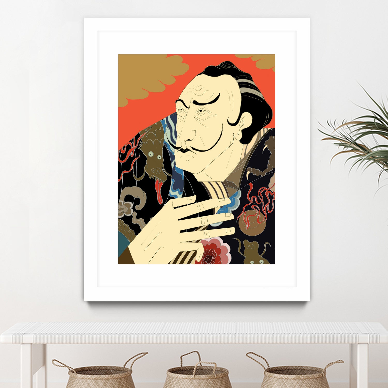 * “Japonica” / Salvador Dali by Kazuhiro Ishihara on GIANT ART - red photo illustration