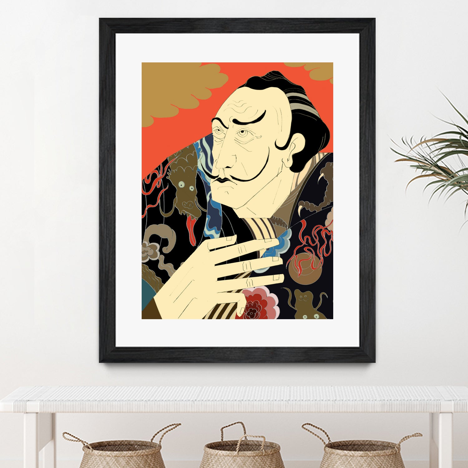 * “Japonica” / Salvador Dali by Kazuhiro Ishihara on GIANT ART - red photo illustration