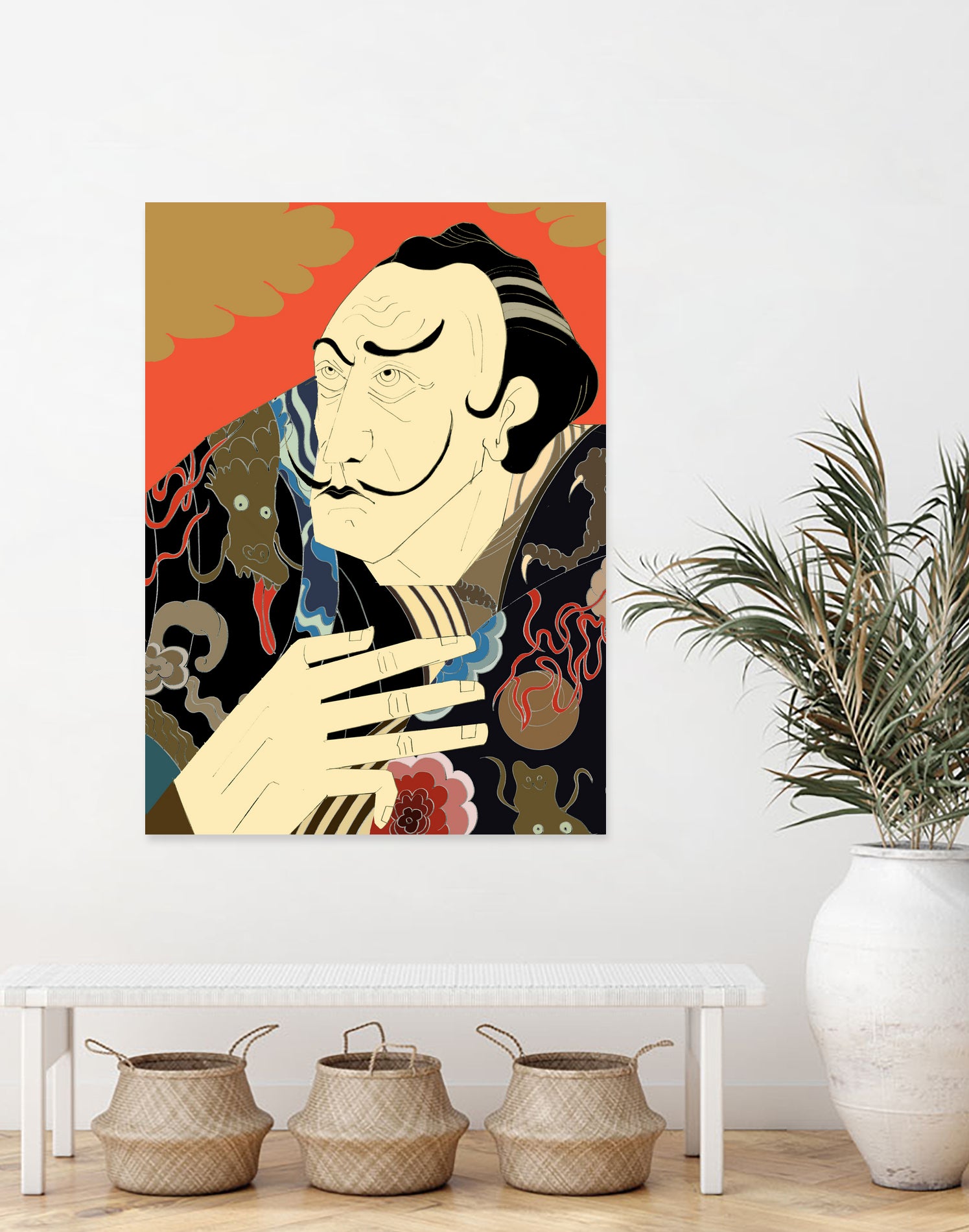 * “Japonica” / Salvador Dali by Kazuhiro Ishihara on GIANT ART - red photo illustration