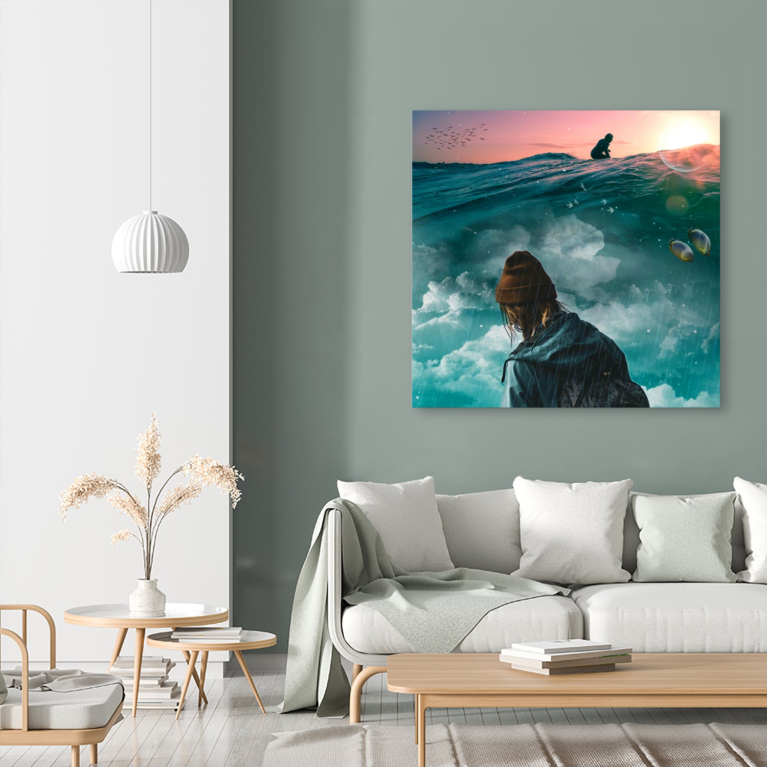 Extreme Melancholy by GEN Z by Rigaud Mickaël on GIANT ART - green photo illustration