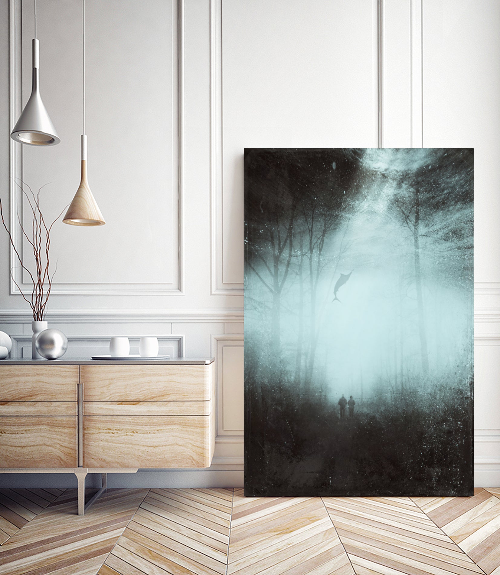 zwischenreich ll -intermediate realm by Dirk Wüstenhagen on GIANT ART - blue photo illustration