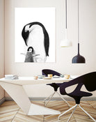 Black and White Penguins by Alessandra Minervini on GIANT ART - black digital painting