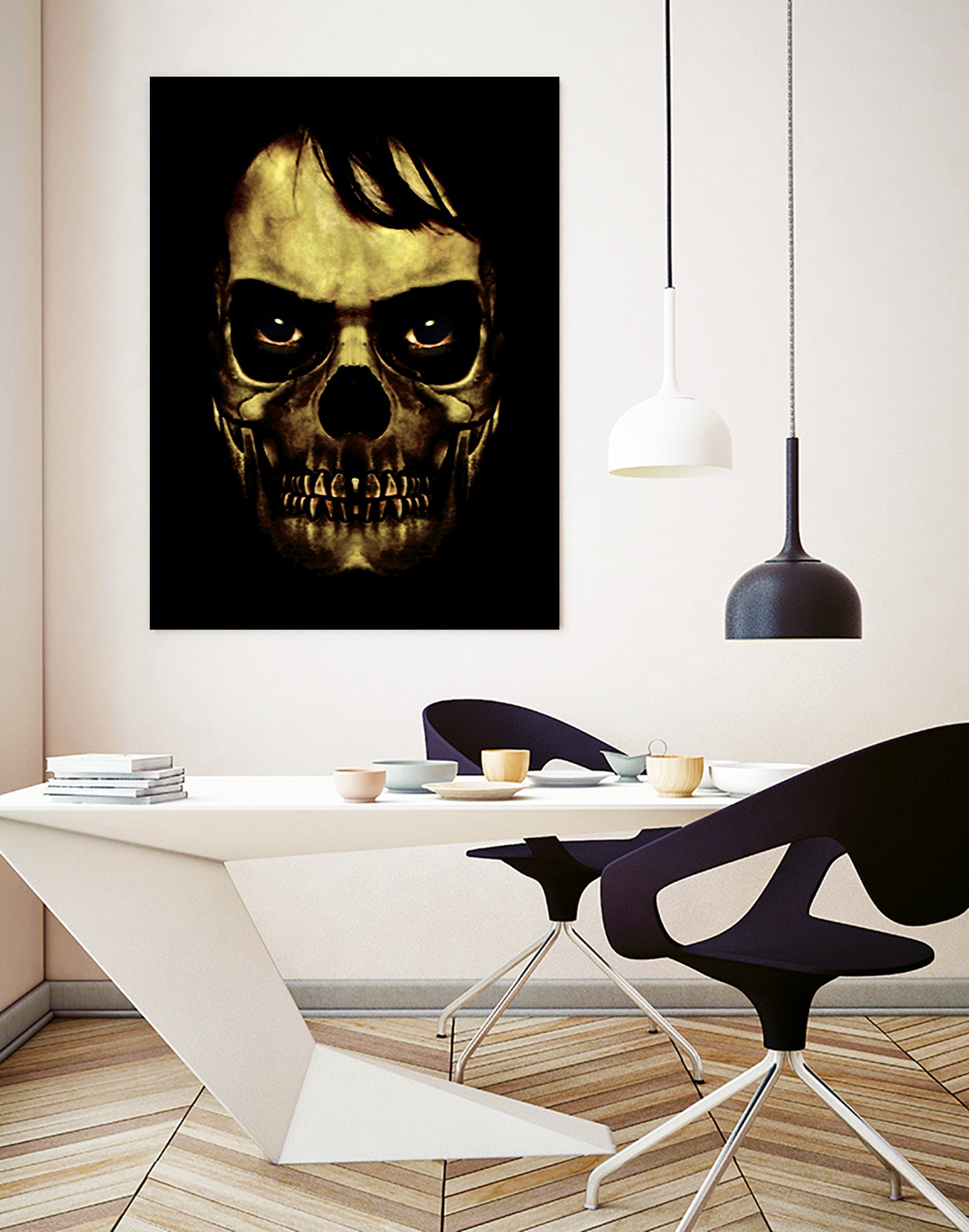 Angry Skull Monster Poster by Daniel Ferreira-Leites on GIANT ART - black photo manipulation
